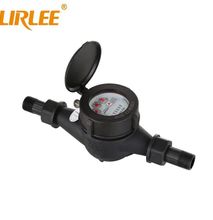 Lirlee Rotary Piston Water Meter(Volumetric Meter) Durable Housing Home Use Cold Water Flow Submeter 1/2